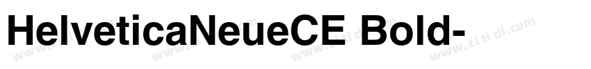HelveticaNeueCE Bold字体转换